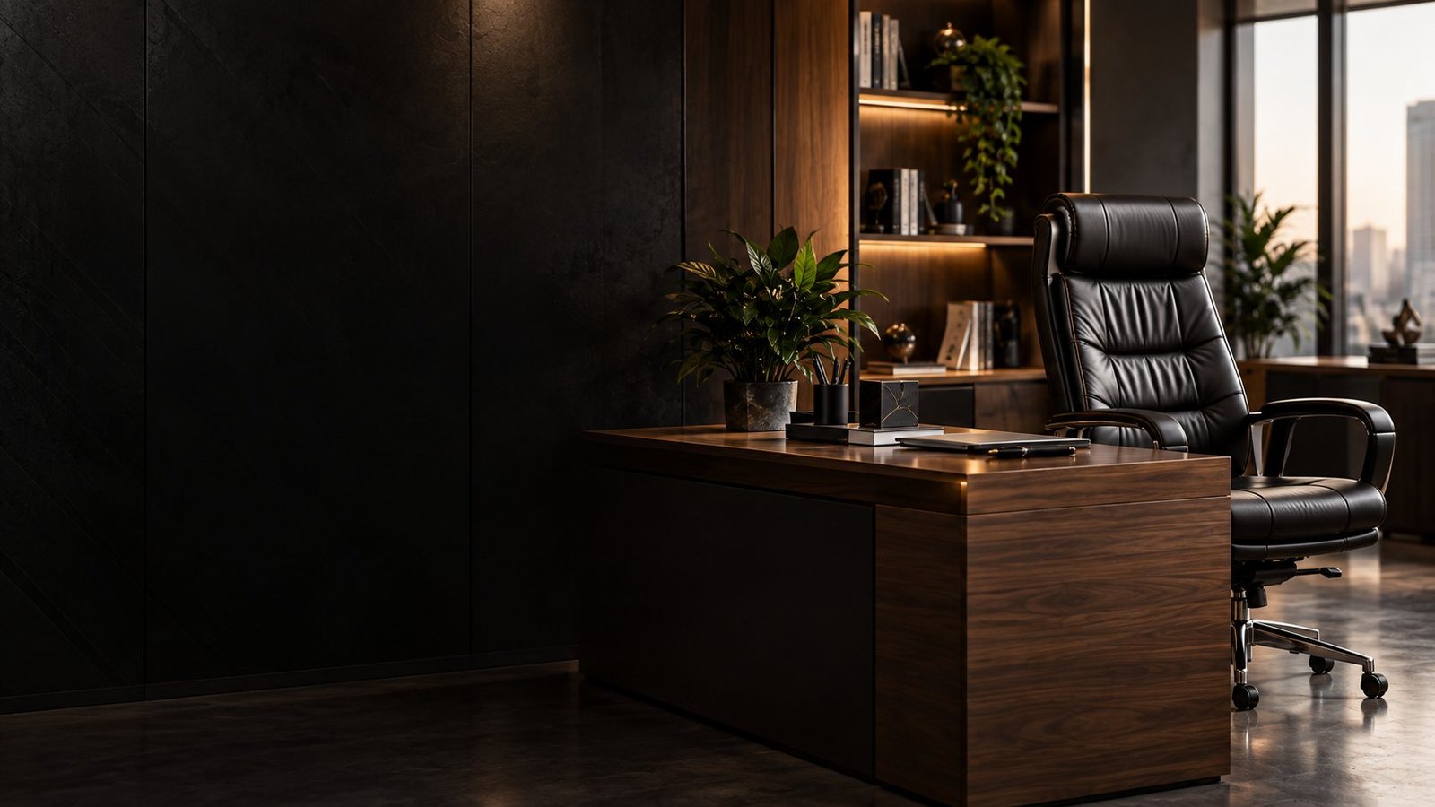 Chair collection design inspiration in a warm executive office